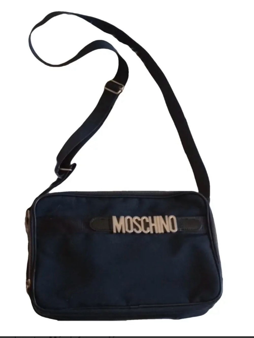 Moschino Black Messenger Bag